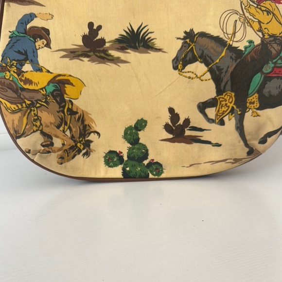 Western Themed Brown and Tan Handbag - Picture 7 of 7